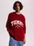 SWEATER TOMMY JEANS VARSITY LOGO RELAXED - BORDO