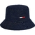 BUCKET TOMMY JEANS LOGO BANDEIRA - PRETO