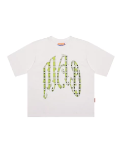 CAMISETA MAD ENLATADOS XADREZ VERDE - OFF WHITE