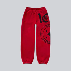 EXCLUSIVIIST Red 1of1 Blockkstar Sweat Pants