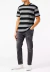 Camiseta Tommy Jeans Listrada Masculina - PRETO