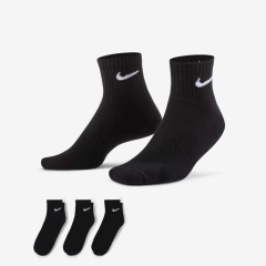 Meia Nike Everyday Cushion (3 pares) Unissex - Preto