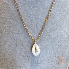 Colar Cart Búzio Ponto de Luz