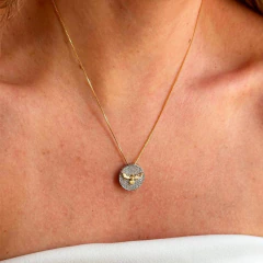 Colar Espírito Santo Duo no banho de Ouro