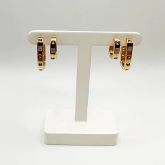 Brinco Argola Dupla Cart Ouro