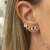 Brinco Ear Cuff Gotas Tie Dye