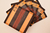 Set de 4 tablas individuales (Ensamble quina, oscura y palo amarillo) - Javidawoods carpintería de diseño