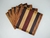 Set de 4 tablas individuales (Ensamble quina, clara y oscura) - Javidawoods carpintería de diseño