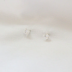 Imagem do brinco mini solitário de zircônia