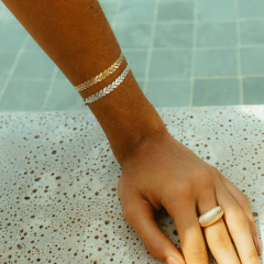 pulseira folhas