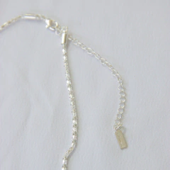 corrente banhada a prata Clara - comprar online