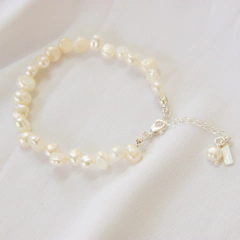 pulseira de pérolas barrocas naturais irregulares Oceane - comprar online