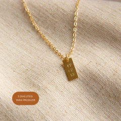 colar placa personalizada - comprar online
