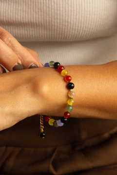 pulseira de pedras naturais orbe - Lus Acessórios