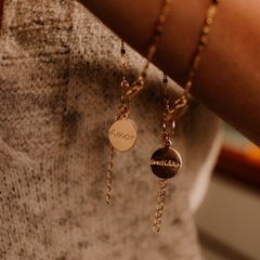 pulseira amor com pérola natural