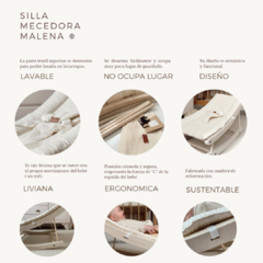 Silla mecedora Malena - tienda online