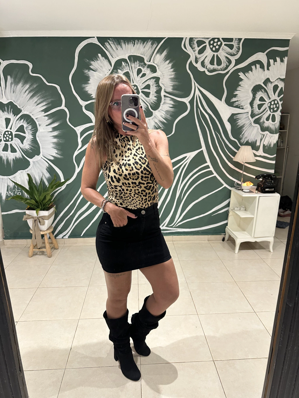 POLLERA Denim elastizada