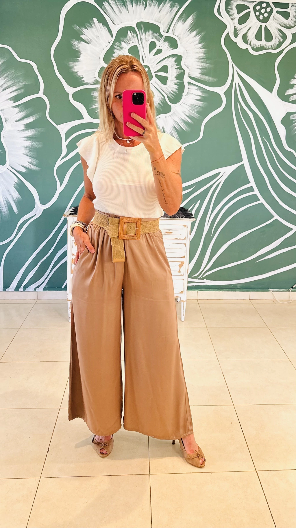 PANTALON Maxi palazo sedificado