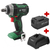 KIT CHAVE IMPACTO BATERIA 1/2" 18V + 1X BAT. 4Ah + CARR. DWT