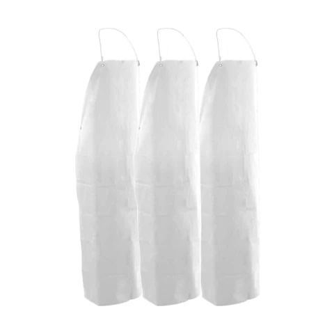 KIT C/ 3 PEÇAS AVENTAL PVC BRANCO FORRADO 1,2 X 70CM - VONDER