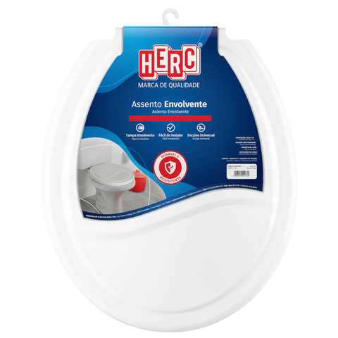 ASSENTO OVAL ENVOLVENTE SOPRADO BRANCO - HERC
