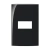 PLACA 4X2 1 MOD EBONY PRETO SLEEK MARGIRIUS