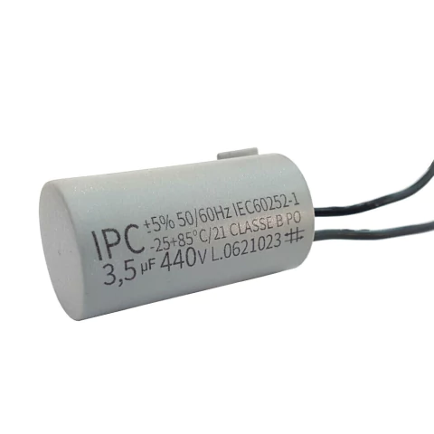 CAPACITOR PERMANENTE 2 FIOS 3,5uF 440VAC - IPC