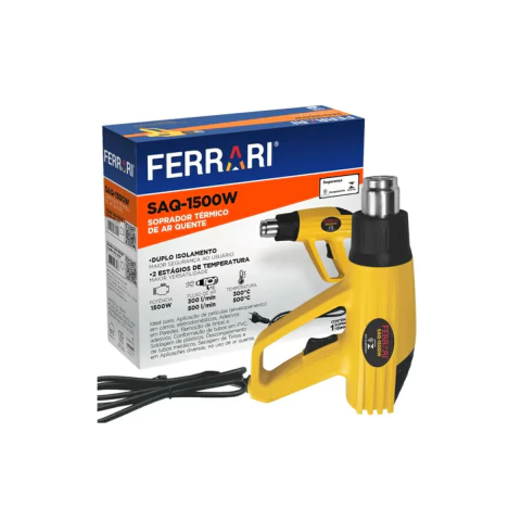 SOPRADOR TERMICO AR QUENTE FERRARI SAQ-1500W-127V