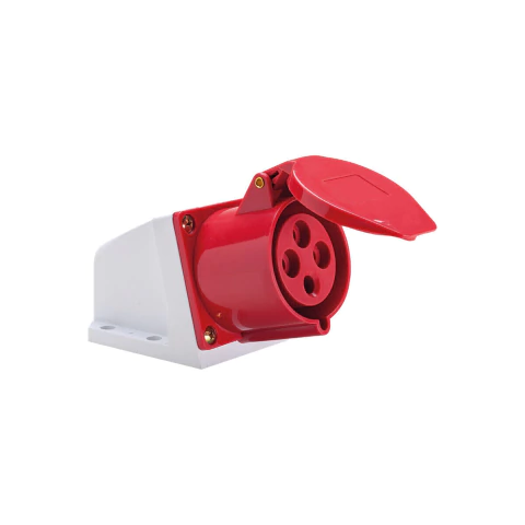 TOMADA INDUSTRIAL SOBREPOR 3P+T 16A 6H VERMELHO - LUKMA