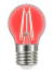 LAMPADA FILAMENTO DE LED COLOR BOLINHA G45 4W VERMELHA