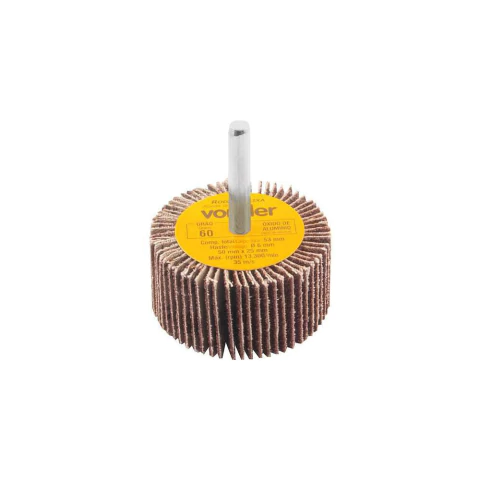 RODA DE LIXA 50 X 25 MM C/HASTE G. 60 VONDER