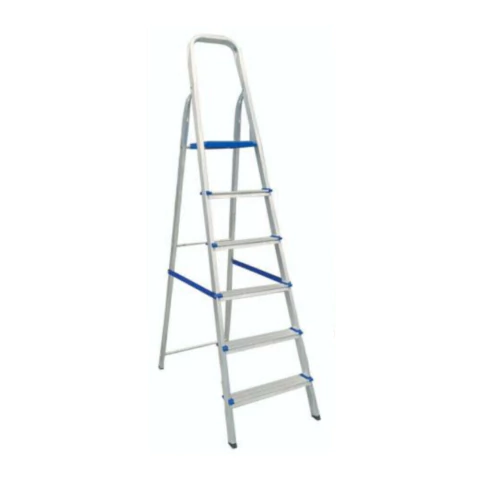ESCADA ALUMINIO DOMESTICA 6 DEGRAUS REAL