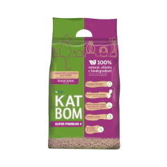 Areia Higiênica para Gatos Katbom Natural - 3 kg