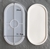 NUEVO Molde de Silicona para Bandeja Oval GRANDE (ideal con Yeso, resina, cemento) - comprar online