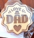 Sello bajo relieve, I Love Dad. 8 x 8 cm. - comprar online