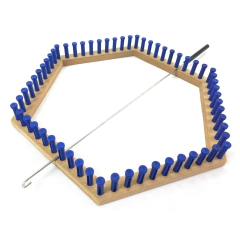 Tear sextavado hexagonal pinos diagonal 30cm Brinde Agulha