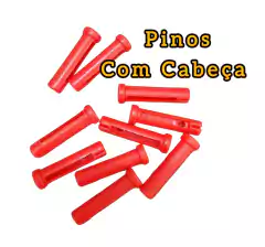 Avulso Pinos plásticos Vermelho - Tear Brasil