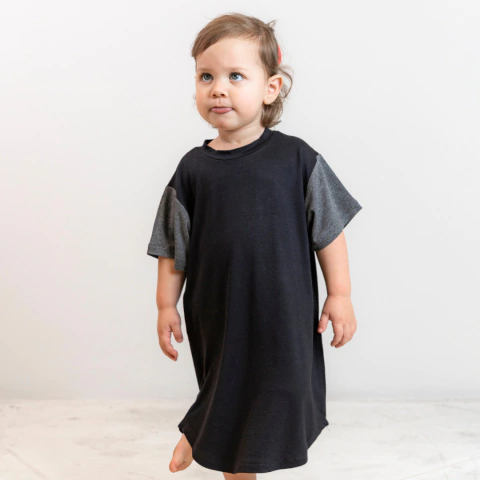 Camisola Infantil Emília Preta e Mescla