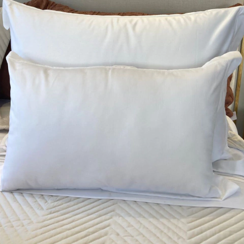 Almofada 100% Algodão 800 Fios Doppio 33x55cm