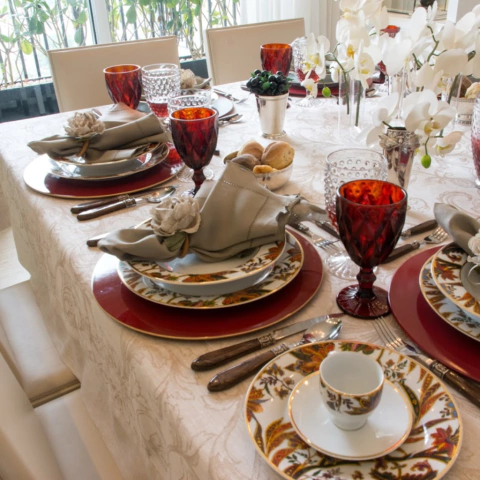 Toalha de Mesa Retangular de Linho com Medida 4,50x1,80m