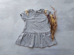 BLUSA-VESTIDO MARIPOSA GRIS