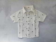 CAMISA BLANCA TROMPETAS