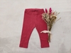CALZA BASICA RUSTICA BORDO