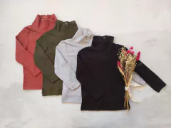 REMERA POLERA ACANALADA BORDO - comprar online
