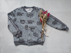BOMBER FRIZADA BEAR GRIS