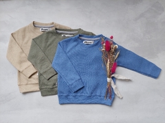 BUZO WAFFLE BEIGE - comprar online