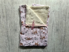MANTA GABARDINA + CORDERITO BAMBIS ROSA