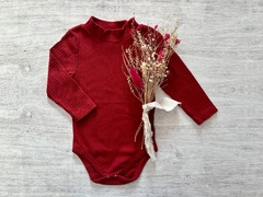 BODY LANILLA ACANALADA BORDO