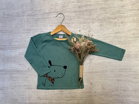 REMERA PERRITO VERDE - comprar online