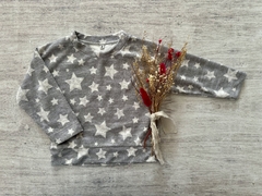 BUZO DE TOWEL ESTRELLITAS GRIS